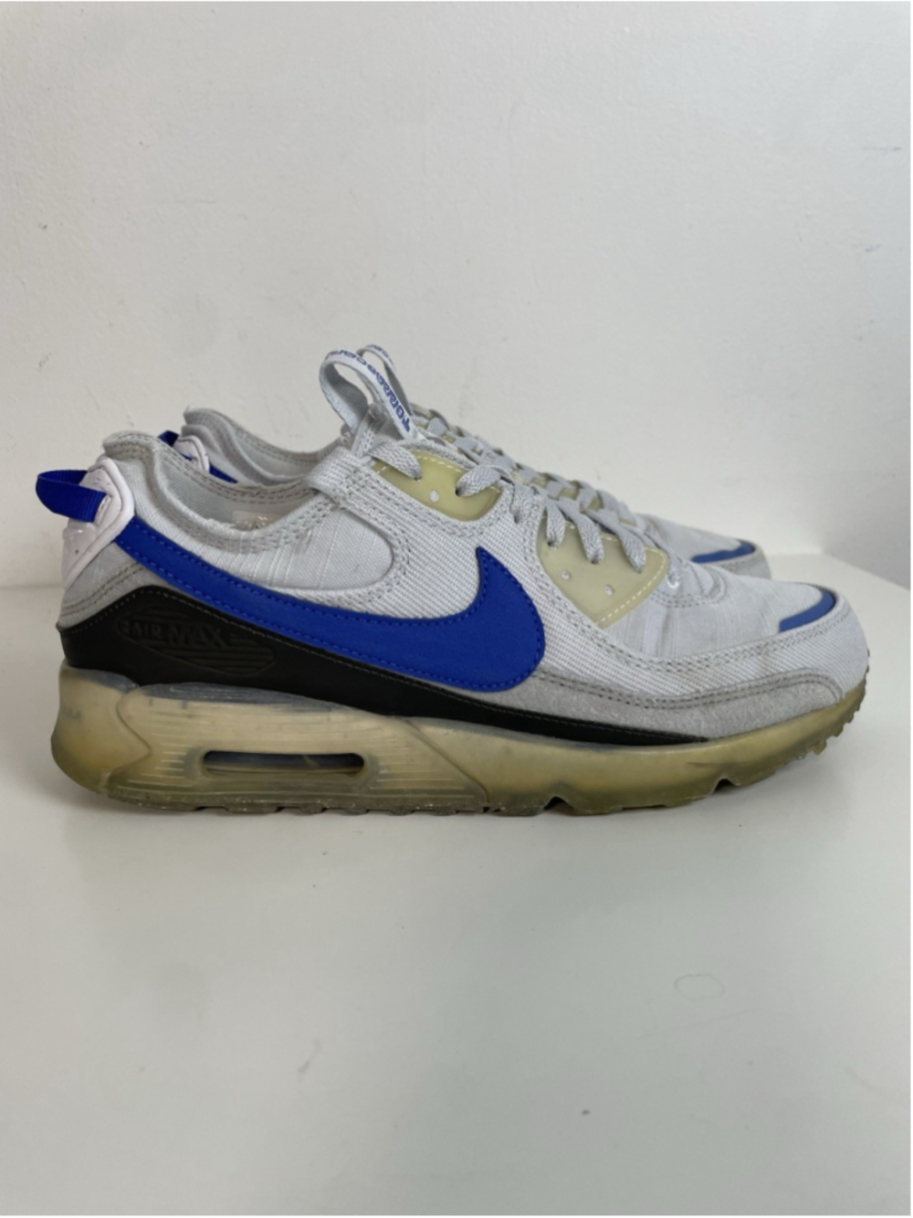 Nike Air Max Terrascape 90 Sneakers Men’s 9 Pure Platinum Hyper Royal